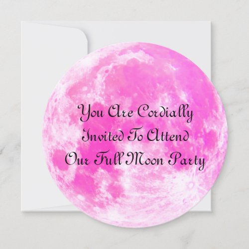 Full Moon Party Invitation