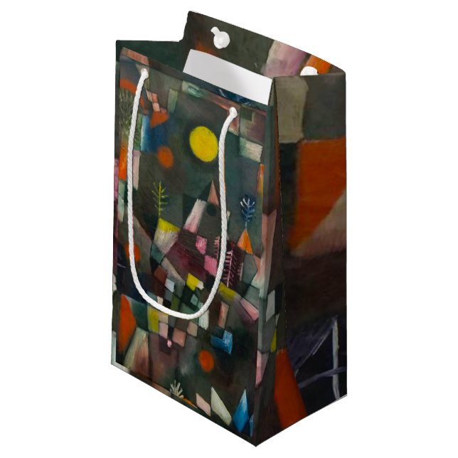 Full Moon Paul Klee Expressionism Small Gift Bag (Front Angled)