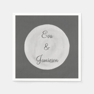 Full Moon Personalized Paper Napkins