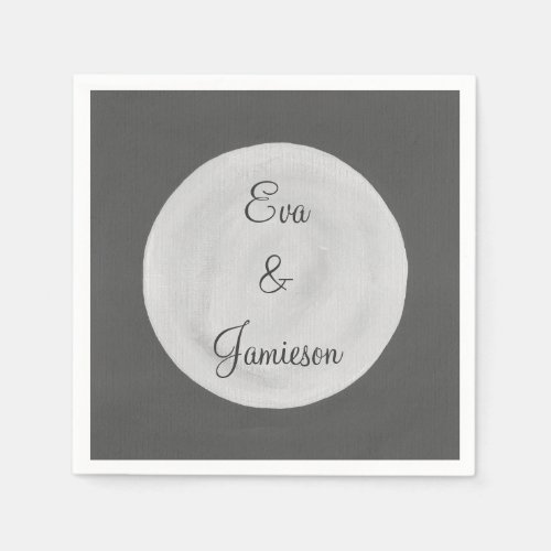 Full Moon Personalized Paper Napkins