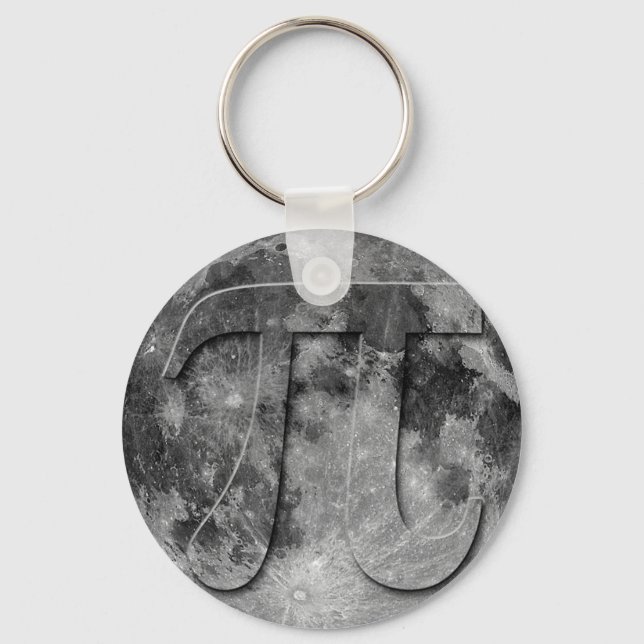 Full Moon Pi Day Fun Keychain (Front)