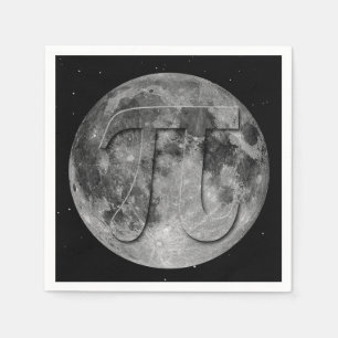 Full Moon Pi Day Fun Napkins