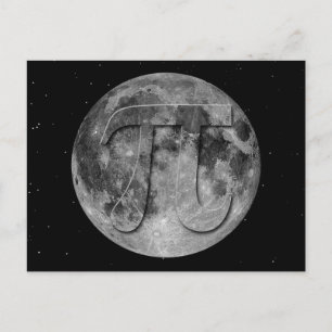 Full Moon Pi Day Fun Postcard