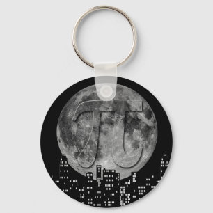 Full Moon Pi In The Sky Keychain