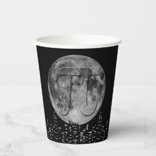 Full Moon Pi In The Sky Paper Cups