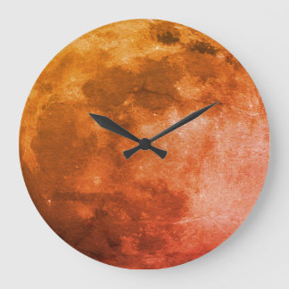 Full moon picture large clock