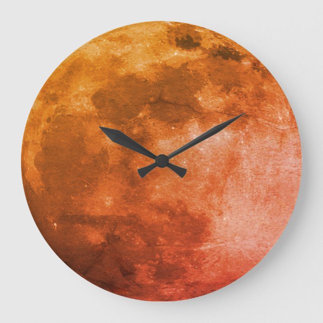 Full moon picture large clock (Front)