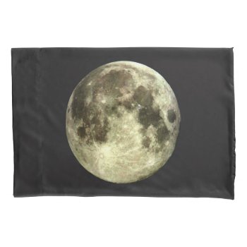 Full Moon Pillow Case by interstellaryeller at Zazzle