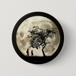 Full Moon Pinback Button