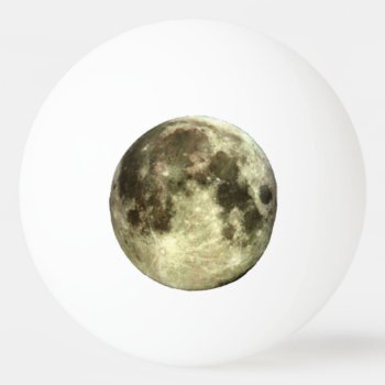 Full Moon Ping Pong Ball by interstellaryeller at Zazzle