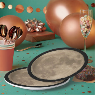 Full Moon Plates Super Moon Party Paper Plates