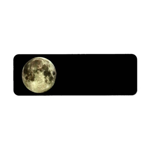 Full Moon Return Address Label