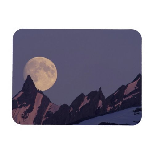 Full Moon Rises  Chugach Mountains Alaska Magnet