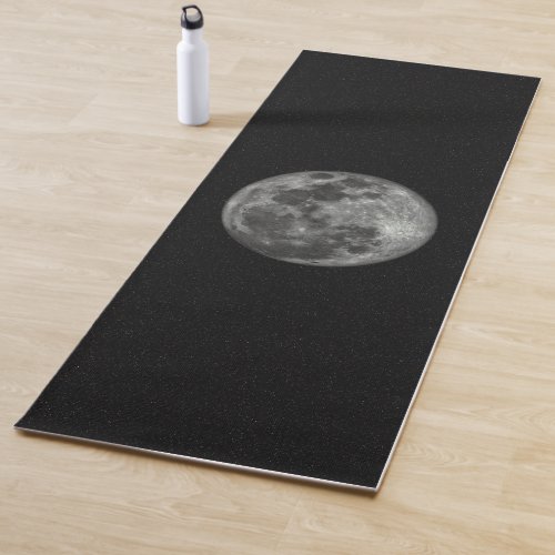 Full Moon Rising Over Night Sky Yoga Mat