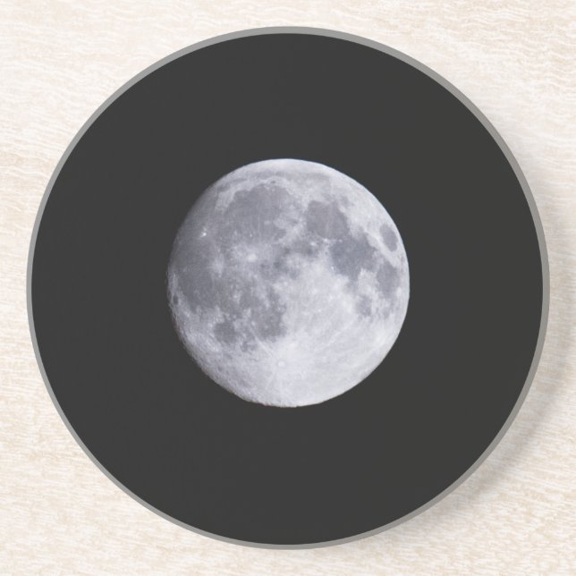 Full moon sandstone coaster (Front)