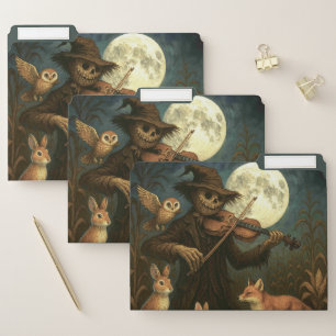 Full Moon Scarecrow Serenade File Folder