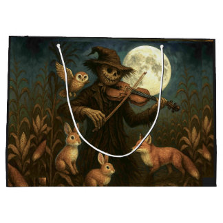 Full Moon Scarecrow Serenade Large Gift Bag