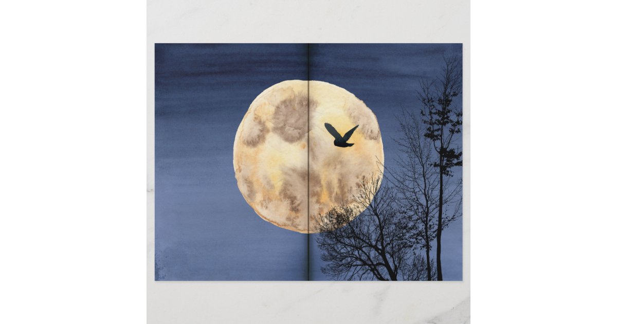 Full Moon Scrapbook Paper