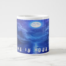 Full Moon Serenity Mug Nature-Inspired Coffee Cup