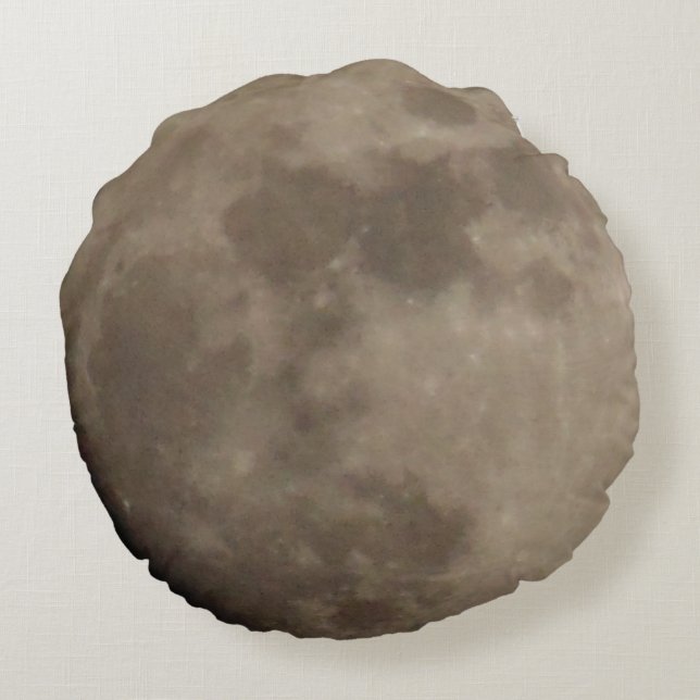 Full Moon Shape Round Sofa Bed Couch Throw Pillow (Back)