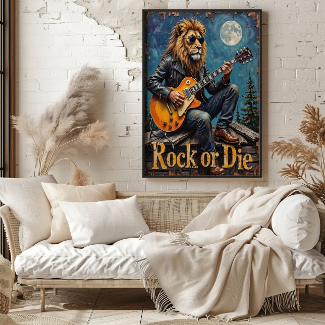 Full Moon Shred: Lion's Untamed Riff Poster (Creator Uploaded)