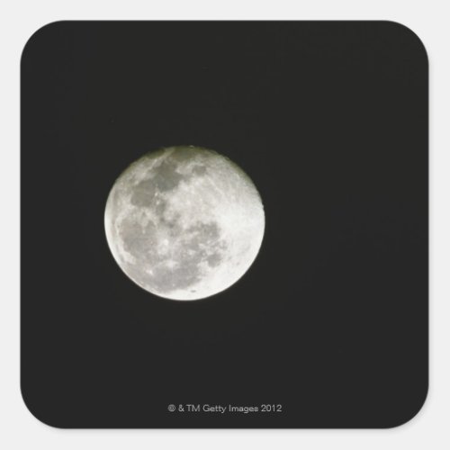 Full Moon Square Sticker