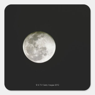 Full Moon Square Sticker
