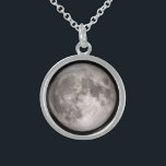 Full moon sterling silver necklace<br><div class="desc">Full moon Sterling Silver Necklace
NASA image</div>