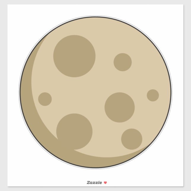 Full Moon Sticker (Sheet)