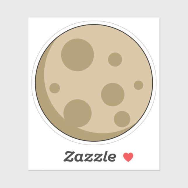 Full Moon Sticker (Sheet)