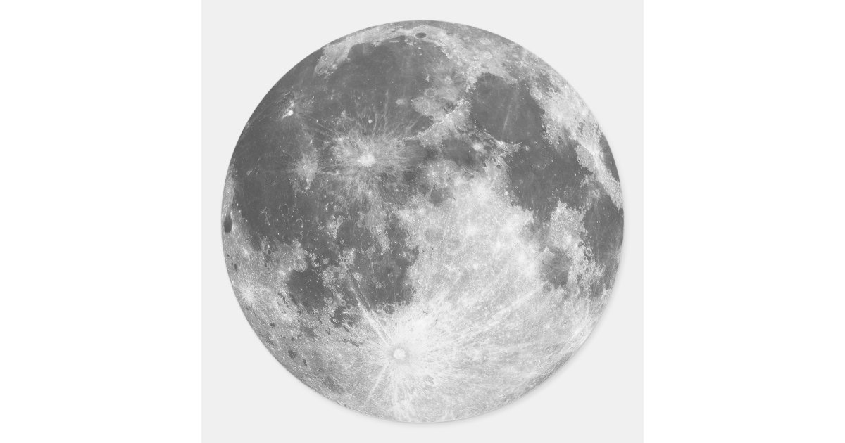 Full Moon Sticker | Zazzle