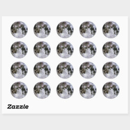 Full Moon Stickers | Zazzle