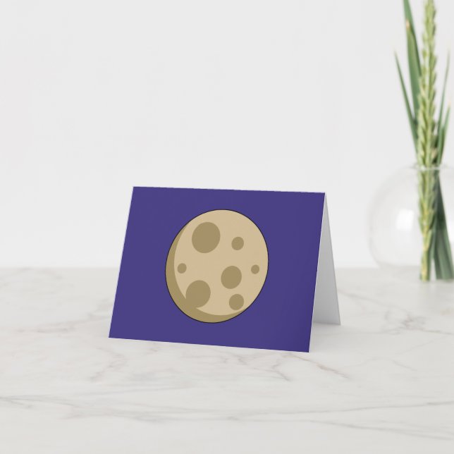 Full Moon Thank You Card (Front)