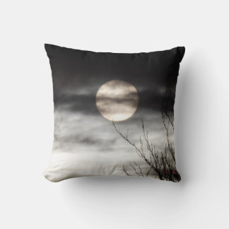 full moon throw pillow