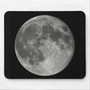Full Moon view from Earth Mouse Pad