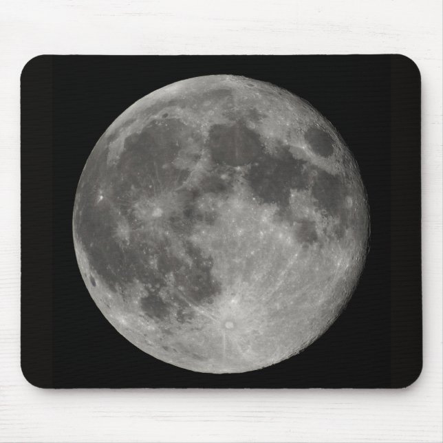 Full Moon view from Earth Mouse Pad (Front)