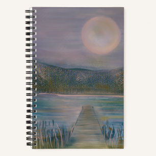 Full Moon Water Rainer Rilke quote Notebook