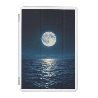 Full Moon Water Reflection Moonlight Abstract Thro iPad Mini Cover