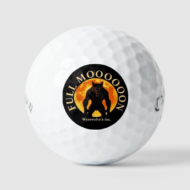 FULL MOON WEREWOLF GOLF BALLS (Front)
