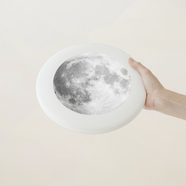 Full Moon White Frisbee (In Hand)