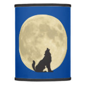 Full Moon Wild Wolf Lamp Shade (Front)