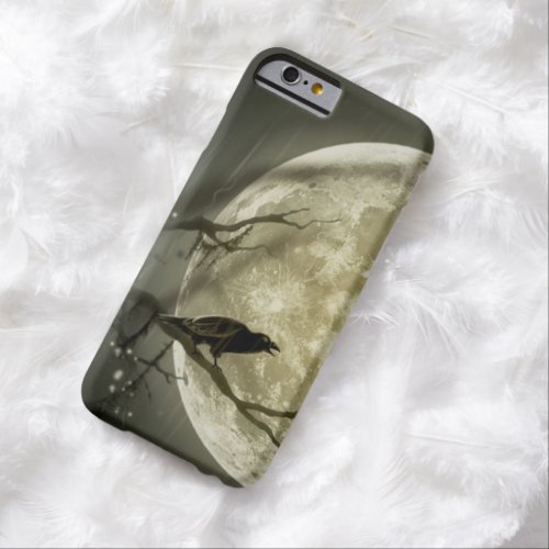 Full Moon with a Raven Barely There iPhone 6 Case