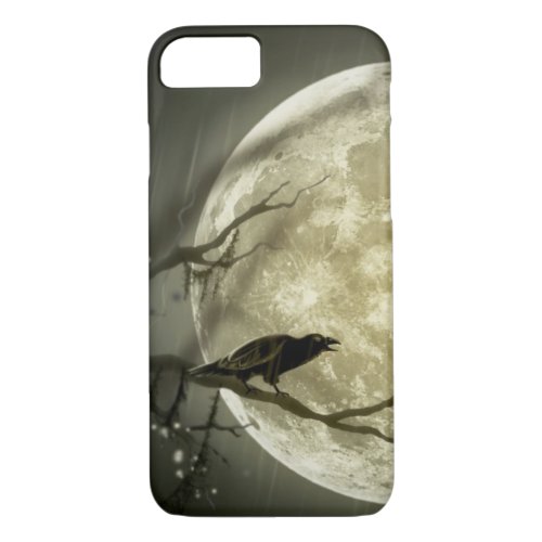 Full Moon with a Raven iPhone 87 Case