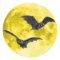 Full Moon with Bats [Envelope Seals/Stickers]