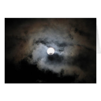 Full moon with clouds cards