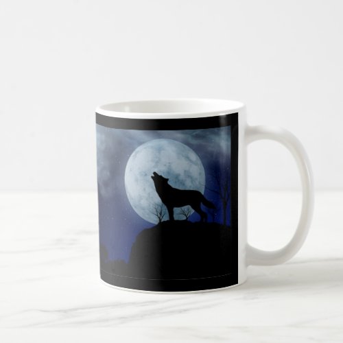 Full Moon Wolf Coffee Mug