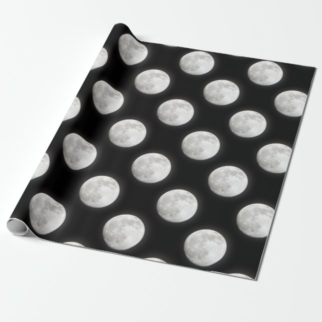 full moon wrapping paper (Unrolled)