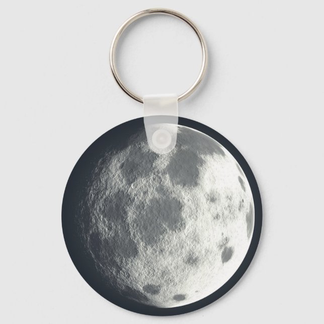 Full Moon Zipper-Pull & Luggage Tag, Keychain (Front)