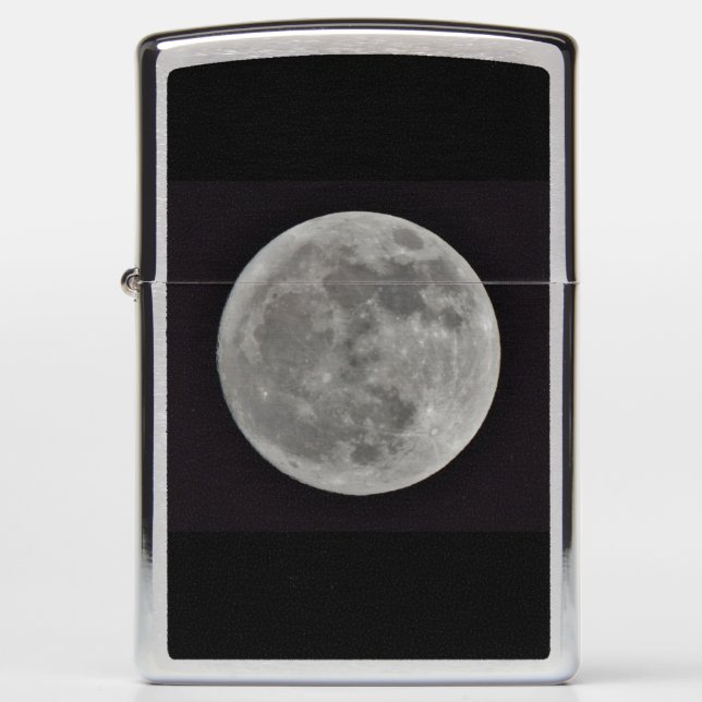 Full Moon Zippo Lighter (Front)