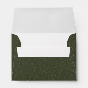 Full Moss Green Textured Envelope – Customizable